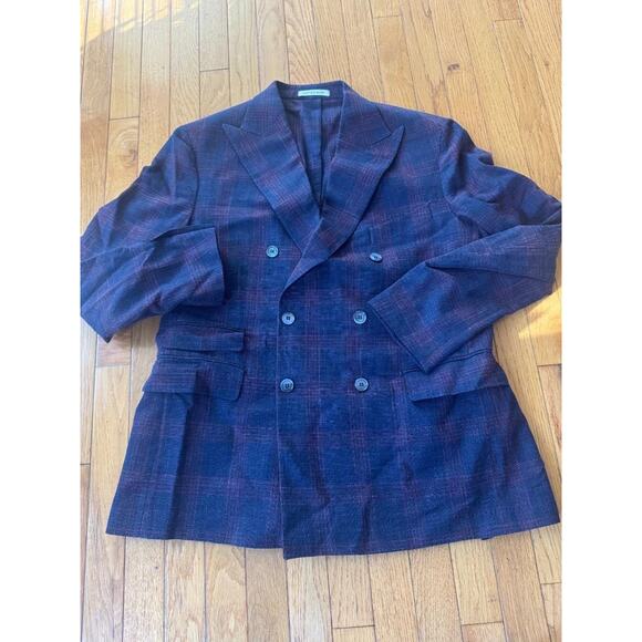 Sartoria Rossi Men's Navy Blazer Sport Coat Jacket Size IT 52 US 42